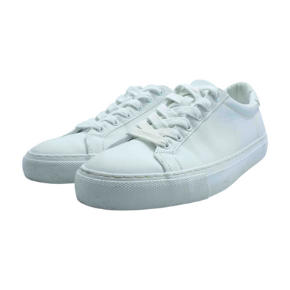 White Lace-Up Casual Shoes