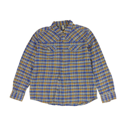 Blue Plaid Flannel Button Down