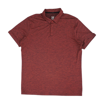 Red Solid Short Sleeve Polo