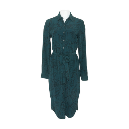 Green Print Midi Dress
