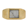 Sterling Silver Howlite Fashion Ring