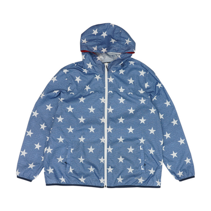 Blue Plus Print Rain Jacket