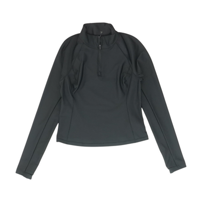 Black Solid 1/4 Zip Pullover