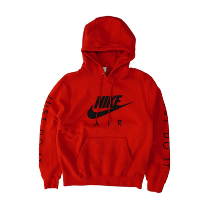 Red Solid Hoodie Pullover