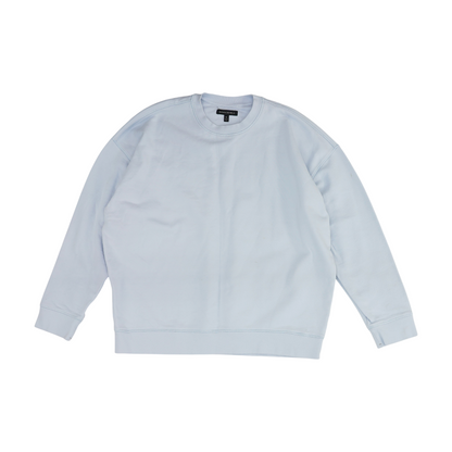 Blue Solid Sweatshirt Pullover