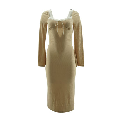 Tan Midi Dress