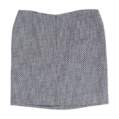 Gray Abstract Mini Skirt