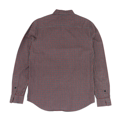 Red Plaid Long Sleeve Button Down