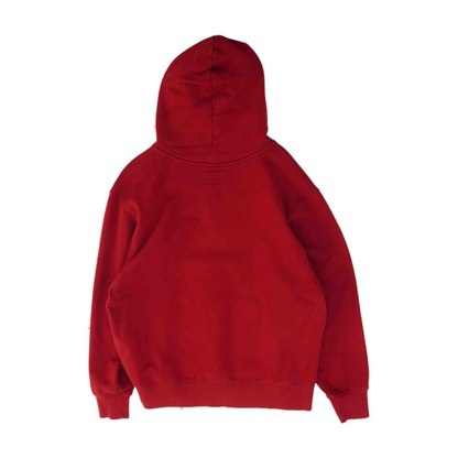 Red Solid Hoodie Pullover