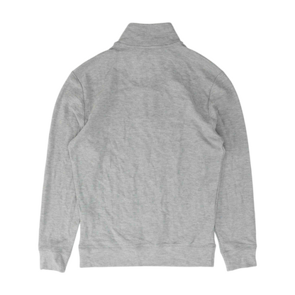 Gray Solid 1/4 Zip Pullover