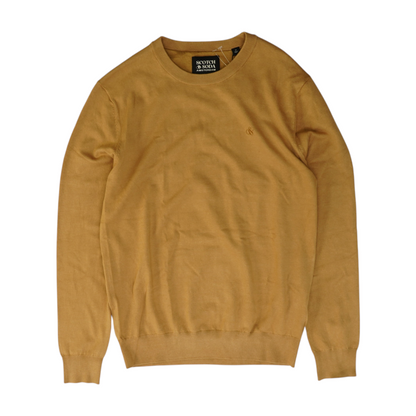 Brown Solid Pullover Sweater