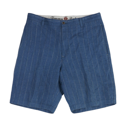 Blue Striped Chino Shorts
