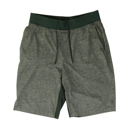 Gray Color Block Active Shorts