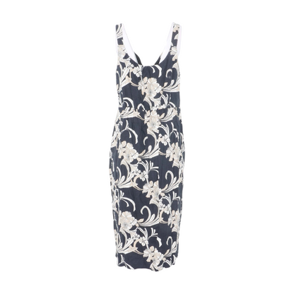 Black Floral Midi Dress