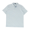 Blue Striped Short Sleeve Polo