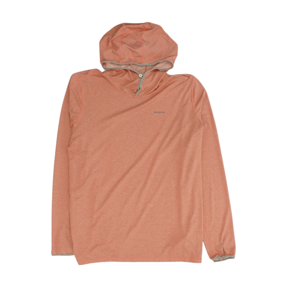 Coral Solid Hoodie Pullover