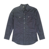 Navy Solid Long Sleeve Button Down