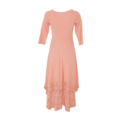 Peach Petite Midi Dress