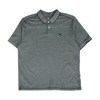 Gray Solid Short Sleeve Polo