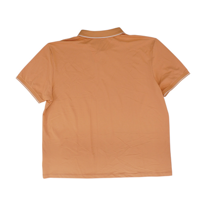 Orange Solid Short Sleeve Polo