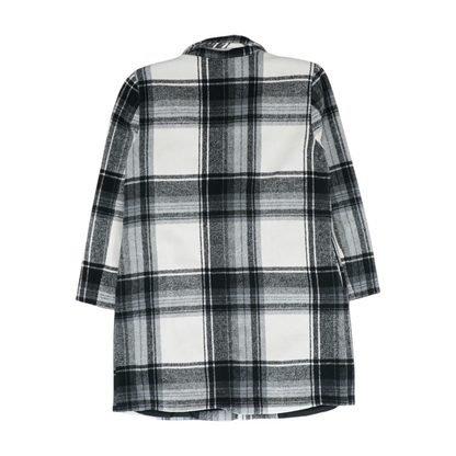 White Plaid Coat