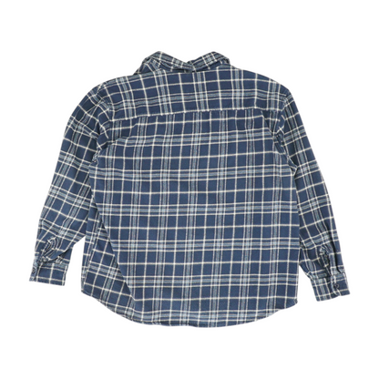 Blue Plaid Flannel Button Down