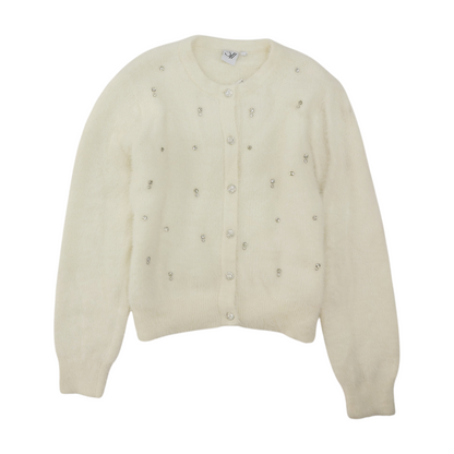 White Cardigan Sweater