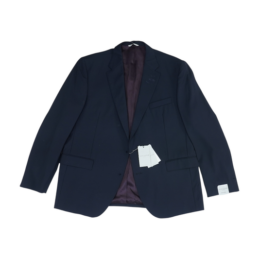 Navy Wool Solid Blazer