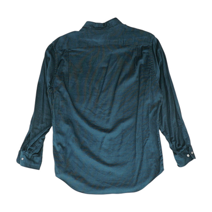 Teal Solid Flannel Button Down