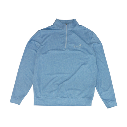 Blue Chevron 1/4 Zip Pullover