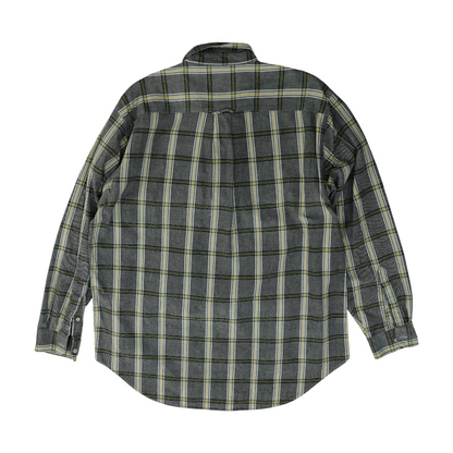 Gray Check Long Sleeve Button Down