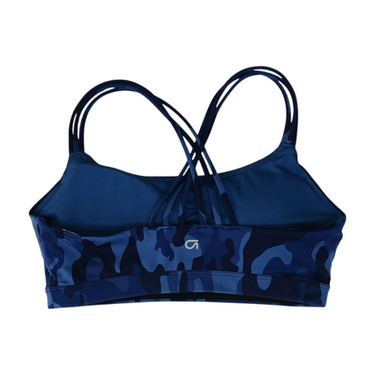 Blue Camo Sports Bra