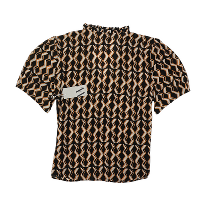 Black Print Blouse
