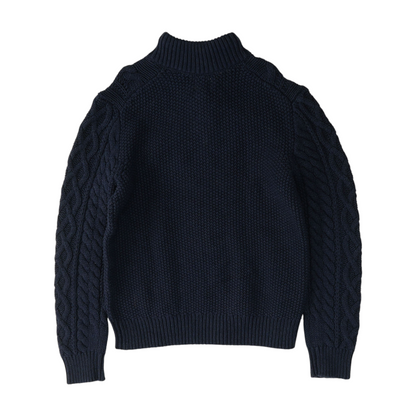 Navy 1/4 Zip Sweater