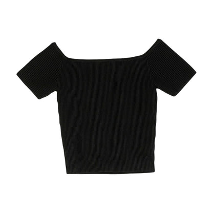 Black Knit Top