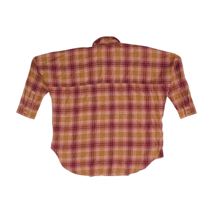 Brown Plaid Flannel Button Down