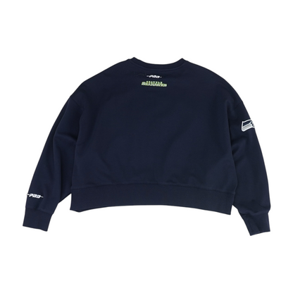 Navy Seattle Seahawks Solid Sweatshirt Pullover