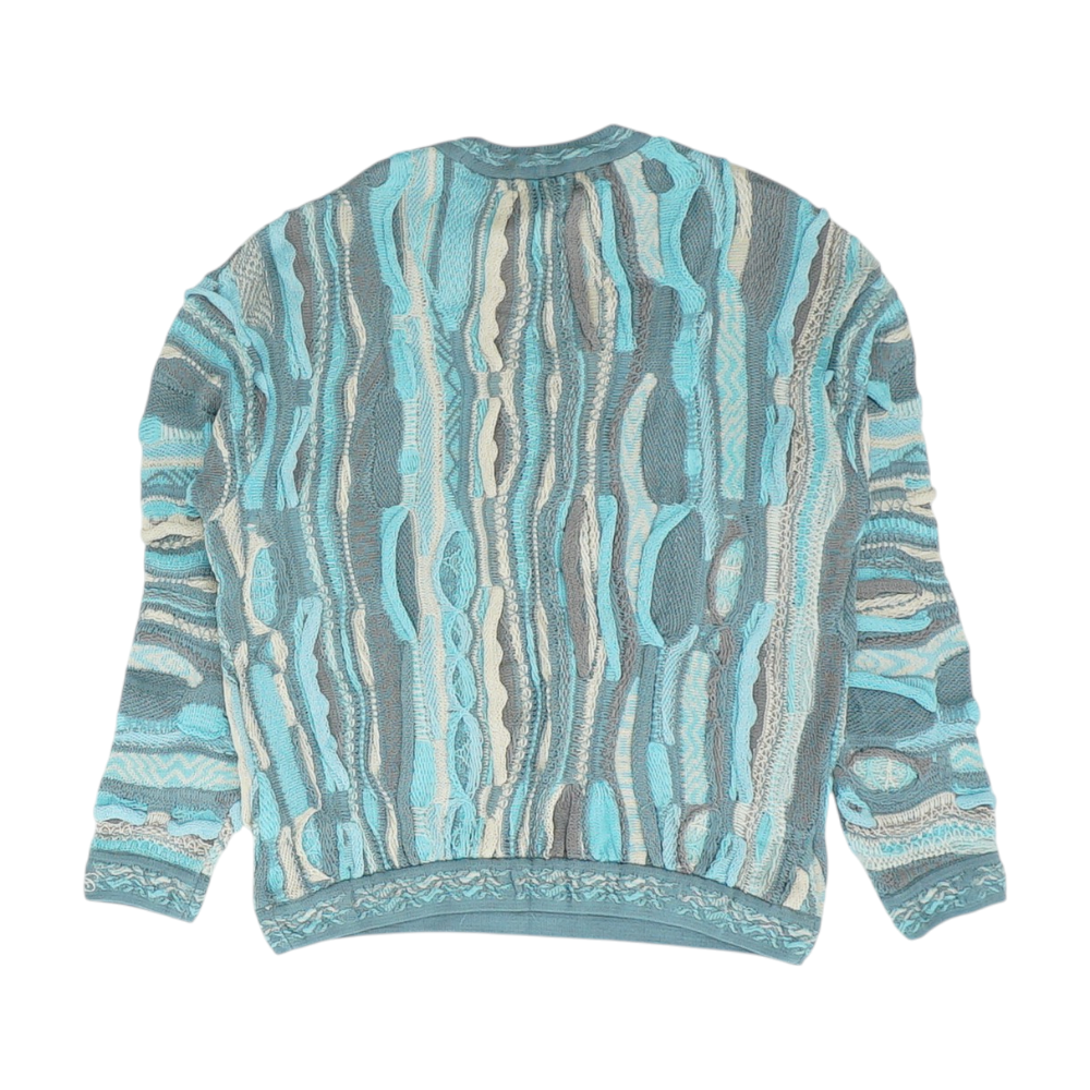 Blue Print Pullover Sweater