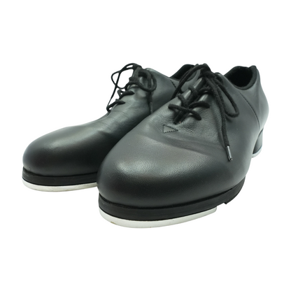 Black Lace-Up Flats