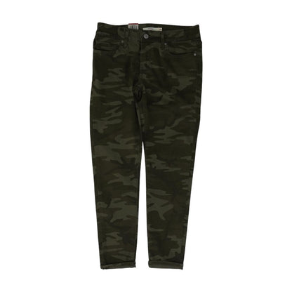 Green Mid Rise Skinny Leg Jeans