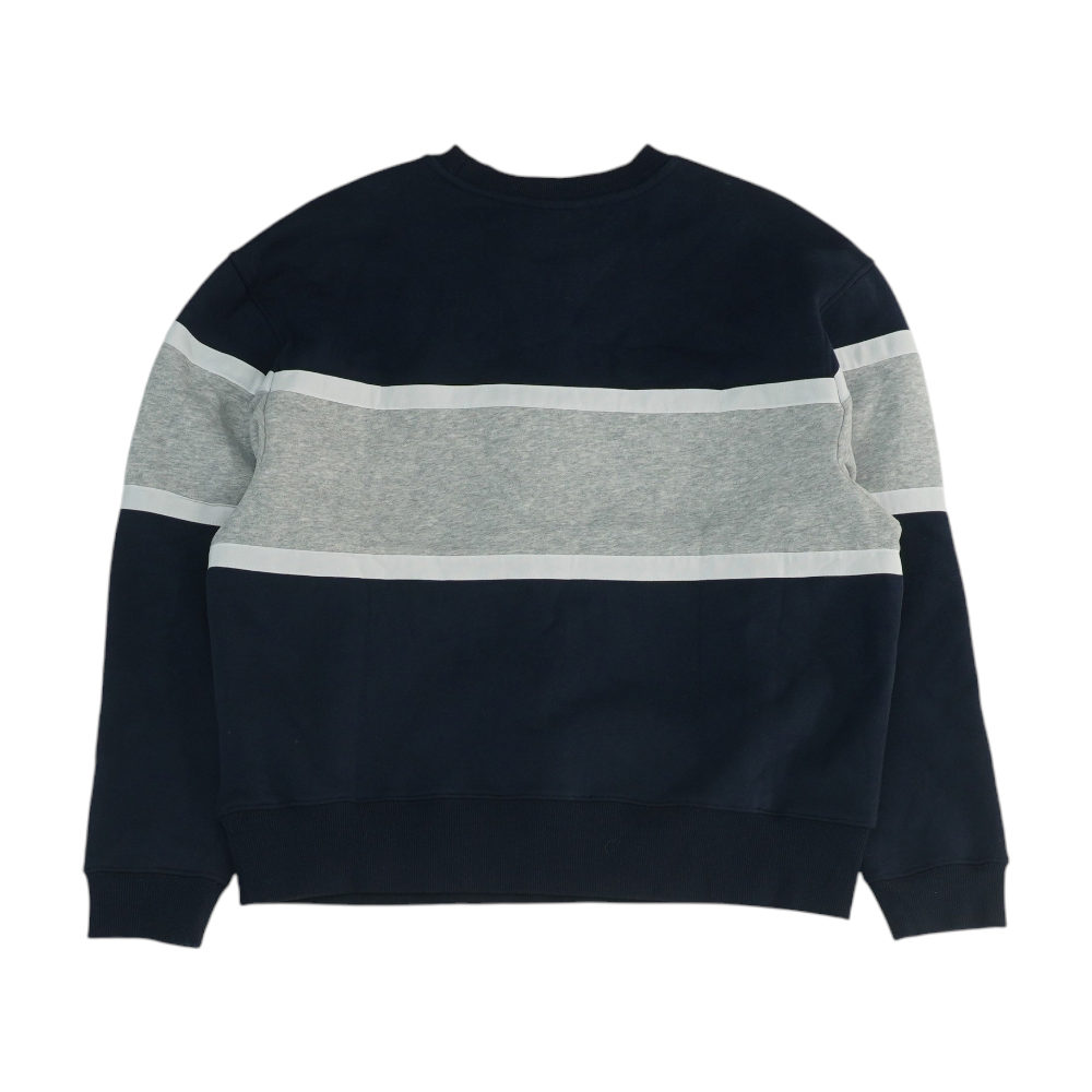 Navy Color Block Sweatshirt Pullover