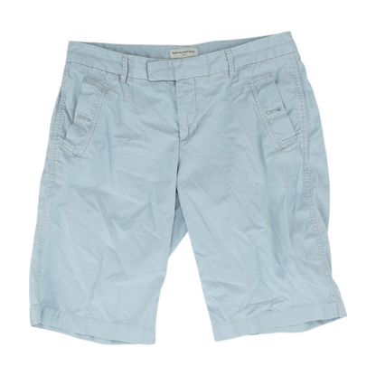Gray Solid Chino Shorts
