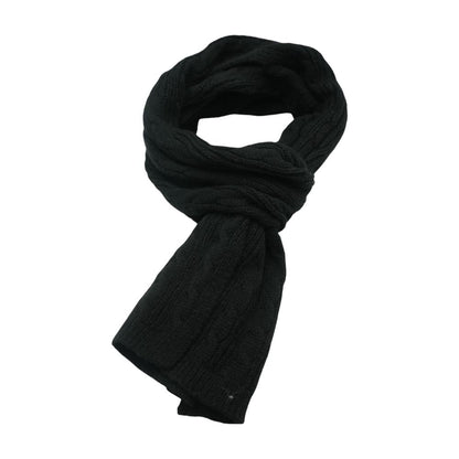 Black Polyester Scarf