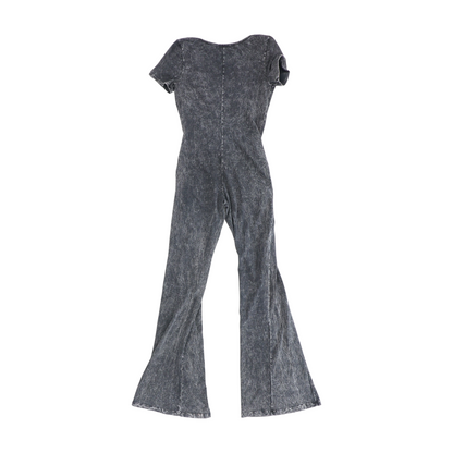 Black Tie-Dye Jumpsuit