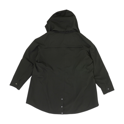 Black Plus Solid Rain Coat