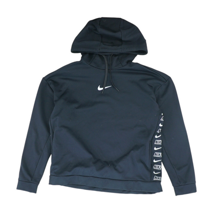 Black Solid Hoodie Pullover