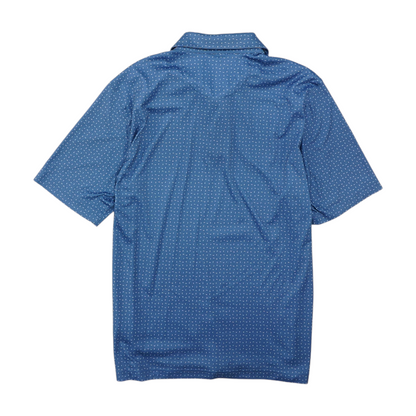 Blue Print Short Sleeve Polo