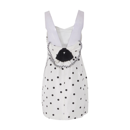 White Polka Dot Mini Dress