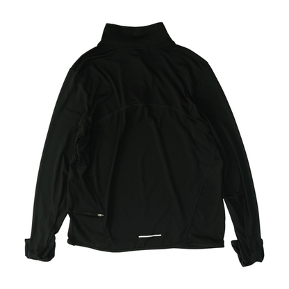 Black Solid 1/4 Zip Pullover