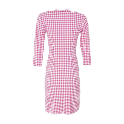 Pink Check Mini Dress